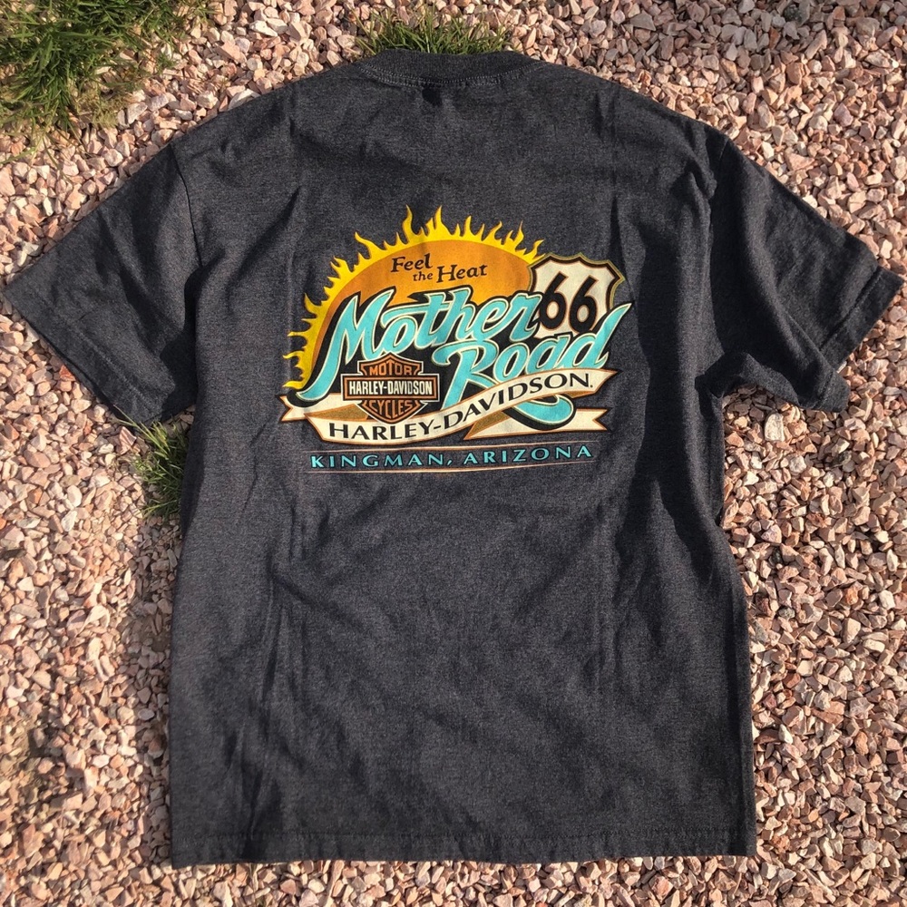 Authentic Route 66 Harley Davidson T-shirt Sz L
